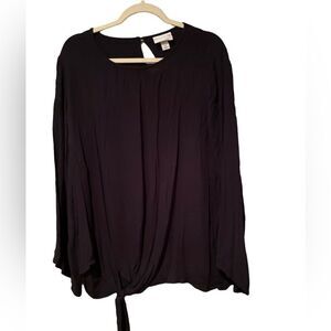 Ava & Viv Black Plus Size Top Shirt Size 2X